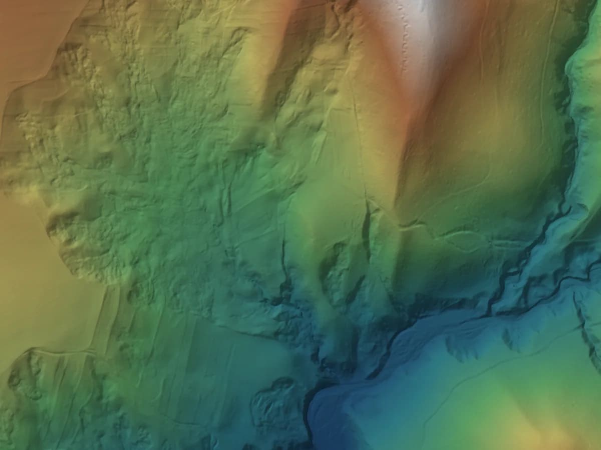 Terrain model produced by the pipeline